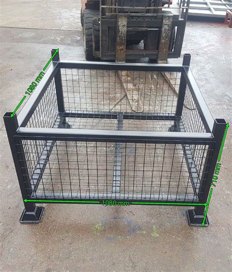 heavy duty metal pallet box|metal cages and pallets uk.